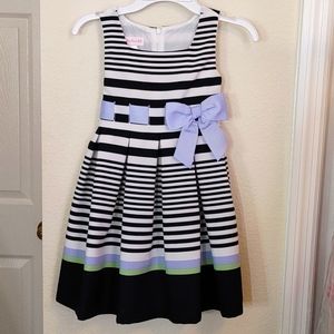 Bonnie jeans blue and white toddler dress size 4T